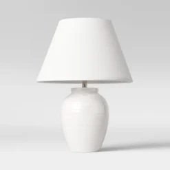 Turned Ceramic Table Lamp White - Threshold™ -Threshold Home Outlet Store GUEST a3c43bdb 74c2 4bbe a3c8 10bb261e03b9