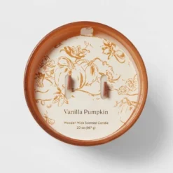 20oz Glass Woodwick Vanilla Pumpkin Candle - Threshold™ 7 20oz Glass Woodwick Vanilla Pumpkin Candle - Threshold™ -Threshold Home Outlet Store GUEST a5419cb6 c88b 4c21 a56b d71789983174
