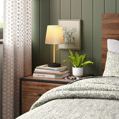 Mini Rattan Wrap Stick Table Lamp Black - Threshold™ 2 Mini Rattan Wrap Stick Table Lamp Black - Threshold™ - Image 2