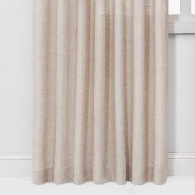 1pc Light Filtering Linen Window Curtain Panel - Threshold™ 1 1pc Light Filtering Linen Window Curtain Panel - Threshold™