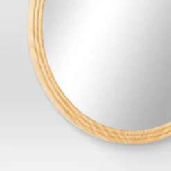 28" Round Fluted Circle Wall Mirror Natural - Threshold™ -Threshold Home Outlet Store GUEST a743603a 483e 46d3 8792 42b3e39f0c24