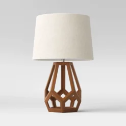 Large Wood Geo Assembled Table Lamp - Threshold™ 9 Large Wood Geo Assembled Table Lamp - Threshold™ -Threshold Home Outlet Store GUEST a81d2d5f 9840 4146 aad2 1305e5961548