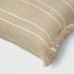 Textured Linen Striped Throw Pillow Neutral - Threshold™ -Threshold Home Outlet Store GUEST a82a2b2d 43ce 4efa 82dd d8171cafb597