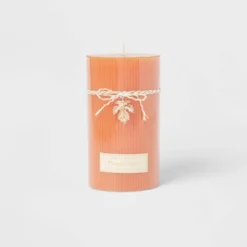 Ribbed Pillar Pumpkin Spice Candle - Threshold™ -Threshold Home Outlet Store GUEST a8a389a8 2349 43df a3c7 57f94581f426
