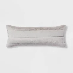 Oversized Oblong Faux Fur Channeled Decorative Throw Pillow - Threshold™ -Threshold Home Outlet Store GUEST a9d474d9 11b6 41b9 be8e 490d6258e0e7