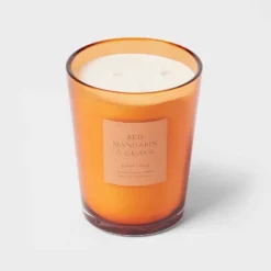 Colored Vase Glass With Dustcover Mandarin & Guava Candle Orange - Threshold™ 9 Colored Vase Glass With Dustcover Mandarin & Guava Candle Orange - Threshold™ -Threshold Home Outlet Store GUEST aa27f146 dfa7 4f00 a5e8 351ea0849844