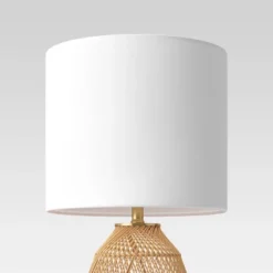 Rattan Diagonal Weave Table Lamp Tan - Opalhouse™ -Threshold Home Outlet Store GUEST ae342a7a 8123 45d0 8e48 8c18d622381b