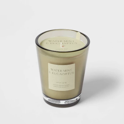 Colored Vase Glass With Dustcover Watermint And Eucalyptus Candle Green - Threshold™ 7 Colored Vase Glass With Dustcover Watermint And Eucalyptus Candle Green - Threshold™ - Image 7