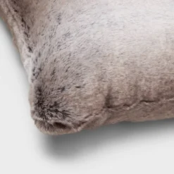 Neutral Faux Fur Throw Pillow - Threshold™ -Threshold Home Outlet Store GUEST ae9f9390 4754 4bbf ac71 97795f1276f8