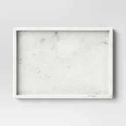 Rectangle Marble Tray White - Threshold™ 5 Rectangle Marble Tray White - Threshold™ -Threshold Home Outlet Store GUEST b17a5352 67b9 4bd9 9b93 eaef5e08c638
