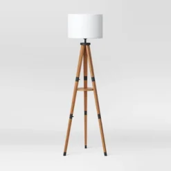 Tripod Floor Lamp With Shelf Brown Wood - Threshold™ 8 Tripod Floor Lamp With Shelf Brown Wood - Threshold™ -Threshold Home Outlet Store GUEST b1b8ca20 55ea 4c4e bc34 1f4ca7a73cd2