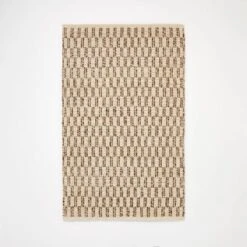 Checkered Stripe Rug Brown - Threshold™ Designed With Studio McGee -Threshold Home Outlet Store GUEST b2864ce6 6869 48dc 80bf 0c1c5704bc0f