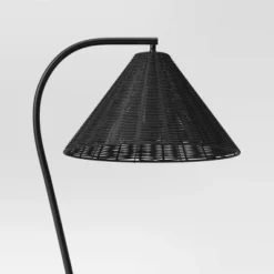 Arc Neck Floor Lamp With Natural Shade Black (Includes LED Light Bulb) - Threshold™ 5 Arc Neck Floor Lamp With Natural Shade Black (Includes LED Light Bulb) - Threshold™ -Threshold Home Outlet Store GUEST b3359c3b 1bca 48a3 a12e 66ee18b8cf18