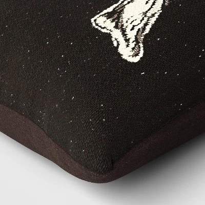 Oversize Skull And Crossbones Woven Cotton Lumbar Halloween Throw Pillow Black - Threshold™ 3 Oversize Skull And Crossbones Woven Cotton Lumbar Halloween Throw Pillow Black - Threshold™ - Image 3