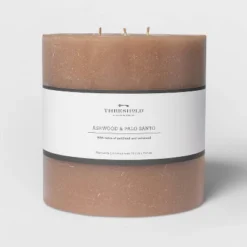 Pillar Ashwood And Palo Santo Candle Tan - Threshold™ 8 Pillar Ashwood And Palo Santo Candle Tan - Threshold™ -Threshold Home Outlet Store GUEST b374870b abe9 419f bde3 5d591c854d2a