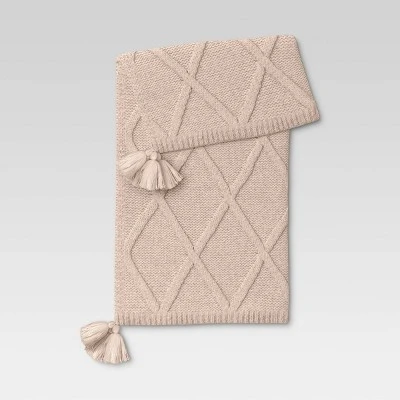 Chunky Diamond Knit Throw Blanket - Threshold™ 6 Chunky Diamond Knit Throw Blanket - Threshold™ - Image 6