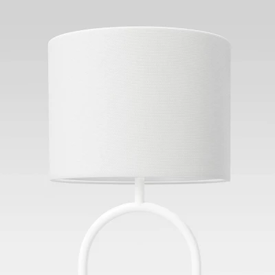 Ring Base Floor Lamp White (Includes LED Light Bulb) - Threshold™ 3 Ring Base Floor Lamp White (Includes LED Light Bulb) - Threshold™ - Image 3