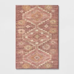 Southbury Washable Printed Diamond Persian Style Rug Rust - Threshold™ -Threshold Home Outlet Store GUEST b5d6df13 0c44 4a2b b43b 41b2a9d69bf7
