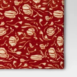 Mini Pumpkin Printed Plush With Shearling Reverse Throw Blanket - Threshold™ -Threshold Home Outlet Store GUEST b60a419a 1e21 4dc8 bddb 5d71211cccc0