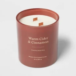 20oz Glass Woodwick Warm Cider & Cinnamon Candle - Threshold™ 6 20oz Glass Woodwick Warm Cider & Cinnamon Candle - Threshold™ -Threshold Home Outlet Store GUEST b7dc905f 063c 41e1 a717 5c6e568b7ff6