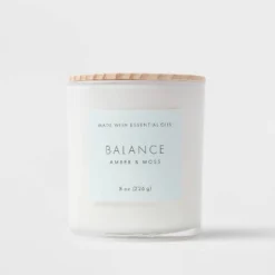 Wood Lidded Glass Wellness Balance Candle - Threshold™ -Threshold Home Outlet Store GUEST ba33a712 444b 4057 862e bbdc94a2d212