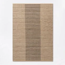 Reseda Hand Woven Striped Jute Cotton Area Rug Black - Threshold™ Designed With Studio McGee -Threshold Home Outlet Store GUEST bab4021c 8da6 4f4a abf7 8e6265c835f9