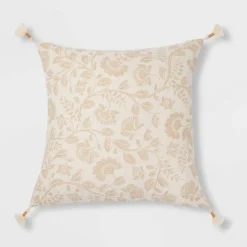 Jacobean Square Throw Pillow - Threshold™ -Threshold Home Outlet Store GUEST bcd4d061 ca23 4438 9d57 0632e6f84eb6