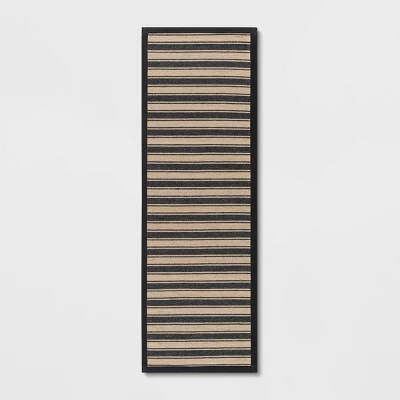 Vintage Striped Rug Black/Brown - Threshold™ 5 Vintage Striped Rug Black/Brown - Threshold™ - Image 5