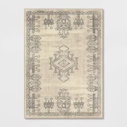 Hancock Distressed Center Motif Rug Beige - Threshold™ -Threshold Home Outlet Store GUEST be876dc4 ac47 4320 bfe0 7a03c9caedf2