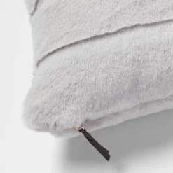 Square Faux Fur Channeled Decorative Throw Pillow - Threshold™ -Threshold Home Outlet Store GUEST c006043d 2fc6 4ed4 8238 570a77edd594
