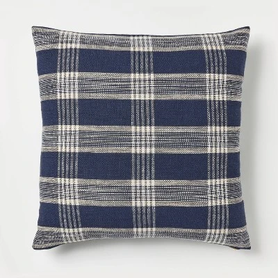 Woven Plaid Square Throw Pillow With Zipper Pull - Threshold™ Designed With Studio McGee 5 Woven Plaid Square Throw Pillow With Zipper Pull - Threshold™ Designed With Studio McGee - Image 5