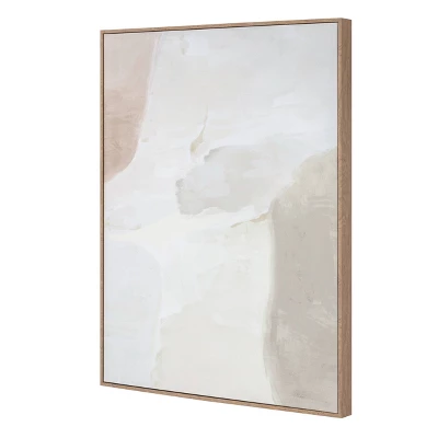 24" X 30" Neutral Abstract Lines Framed Canvas - Threshold™ Designed With Studio McGee 4 24" X 30" Neutral Abstract Lines Framed Canvas - Threshold™ Designed With Studio McGee - Image 4