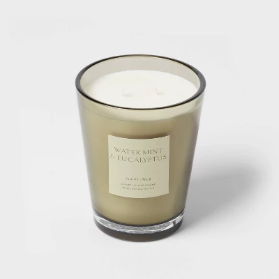 Colored Vase Glass With Dustcover Watermint And Eucalyptus Candle Green - Threshold™ 3 Colored Vase Glass With Dustcover Watermint And Eucalyptus Candle Green - Threshold™ - Image 3