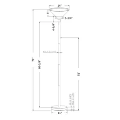 Torchiere Floor Lamp With Glass Shade - Threshold™ -Threshold Home Outlet Store GUEST c7fec30d 8931 49bc 9a02 88a2579d0c38