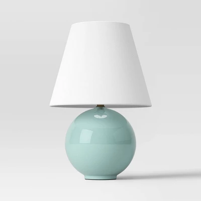 Round Table Lamp With Tapered Shade Blue - Threshold™ 4 Round Table Lamp With Tapered Shade Blue - Threshold™ - Image 4