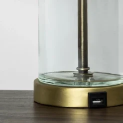 Fillable Accent With USB Table Lamp Brass - Threshold™ -Threshold Home Outlet Store GUEST cde816b4 4d22 45b7 aad0 2e1664c1a18c
