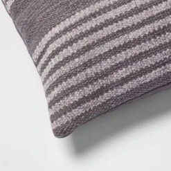 Lumbar Modern Stripe Decorative Throw Pillow Gray - Threshold™ -Threshold Home Outlet Store GUEST cf47fbee 7d18 40e0 b721 423f41dd185a