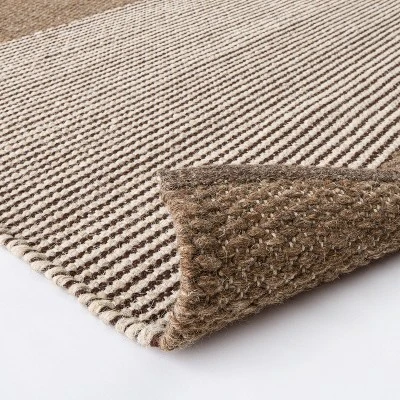 Hillside Hand Woven Wool/Cotton Area Rug Brown - Threshold™ Designed With Studio McGee 3 Hillside Hand Woven Wool/Cotton Area Rug Brown - Threshold™ Designed With Studio McGee - Image 3