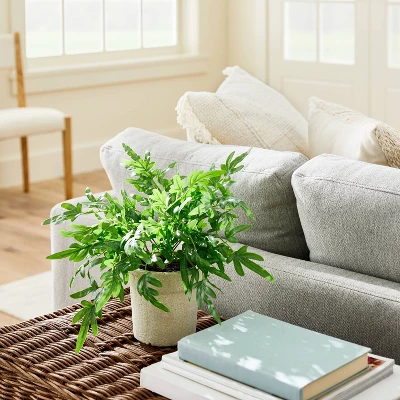 Medium Ribbon Fern Leaf In Pot - Threshold™ Designed With Studio McGee 1 Medium Ribbon Fern Leaf In Pot - Threshold™ Designed With Studio McGee