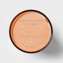 Colored Vase Glass With Dustcover Mandarin & Guava Candle Orange - Threshold™ 10 Colored Vase Glass With Dustcover Mandarin & Guava Candle Orange - Threshold™ -Threshold Home Outlet Store GUEST d3b0111f a038 45b0 94b7 4c6c85a435e3