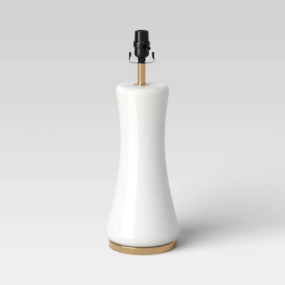 Large Opal Glass Lamp Base Off-White - Threshold™ 4 Large Opal Glass Lamp Base Off-White - Threshold™ - Image 4