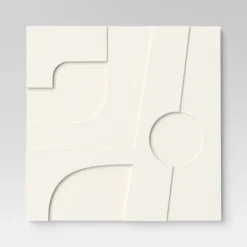 (Set Of 4) 12" X 12" 3D Decorative Graphic Tiles White - Threshold™ -Threshold Home Outlet Store GUEST d74db4f4 916a 401e 9c76 2a1f0b149efd