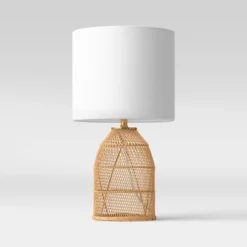 Rattan Diagonal Weave Table Lamp Tan - Opalhouse™ -Threshold Home Outlet Store GUEST dc68d68d e33c 439e 99ff 73cdd2326262