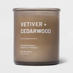Glass Jar Vetiver And Cedarwood Candle Brown - Threshold™ 8 Glass Jar Vetiver And Cedarwood Candle Brown - Threshold™ -Threshold Home Outlet Store GUEST dfa4fefe 0ef4 4373 802b 4787eff784da