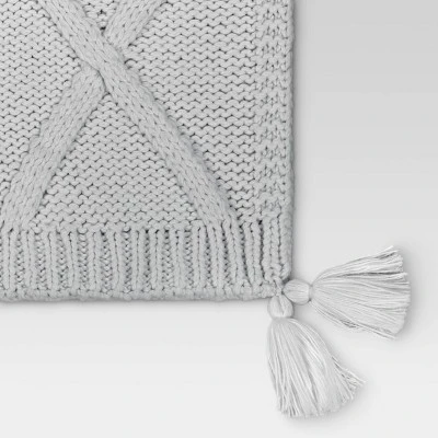Chunky Diamond Knit Throw Blanket - Threshold™ 3 Chunky Diamond Knit Throw Blanket - Threshold™ - Image 3