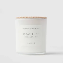 Wood Lidded Glass Wellness Grateful Candle - Threshold™ -Threshold Home Outlet Store GUEST e2abc33a 046c 4c28 b14d 927a818b1602