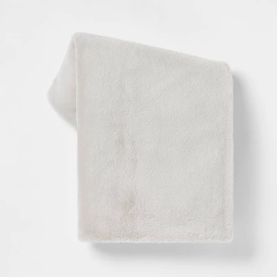 Faux Rabbit Fur Throw Blanket - Threshold™ 6 Faux Rabbit Fur Throw Blanket - Threshold™ - Image 6