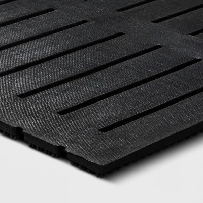 1'6"x2'6" Rubber Bristle Boot Scrapping Doormat - Threshold™ 3 1'6"x2'6" Rubber Bristle Boot Scrapping Doormat - Threshold™ - Image 3