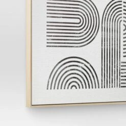 45" X 55" Line Art I Framed Kraft Wall Canvas - Threshold™ -Threshold Home Outlet Store GUEST e4499747 11ac 48ec bdf9 19d39f85fafe