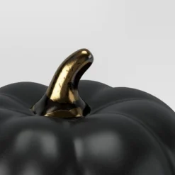 Set Of 3 Small Ceramic Halloween Pumpkins With Gold Stem - Threshold™ -Threshold Home Outlet Store GUEST e522c71c 5236 4716 87d9 cb99acca79a8